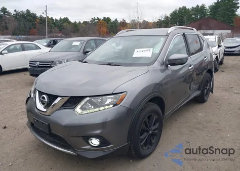 2016 Nissan Rogue Sv z USA, uszkodzony, nr VIN KNMAT2MV9GP702767